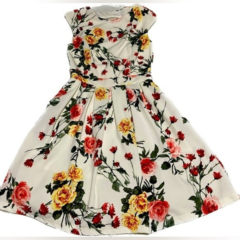 Emerald Sundae Junior floral print dress multicolor beige women junior size XS
